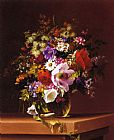 Adelheid Dietrich Wildflowers in a Glass Vase painting